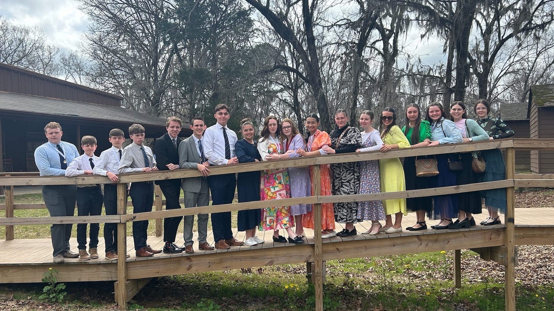 Carthage Christian Academy students gathered together