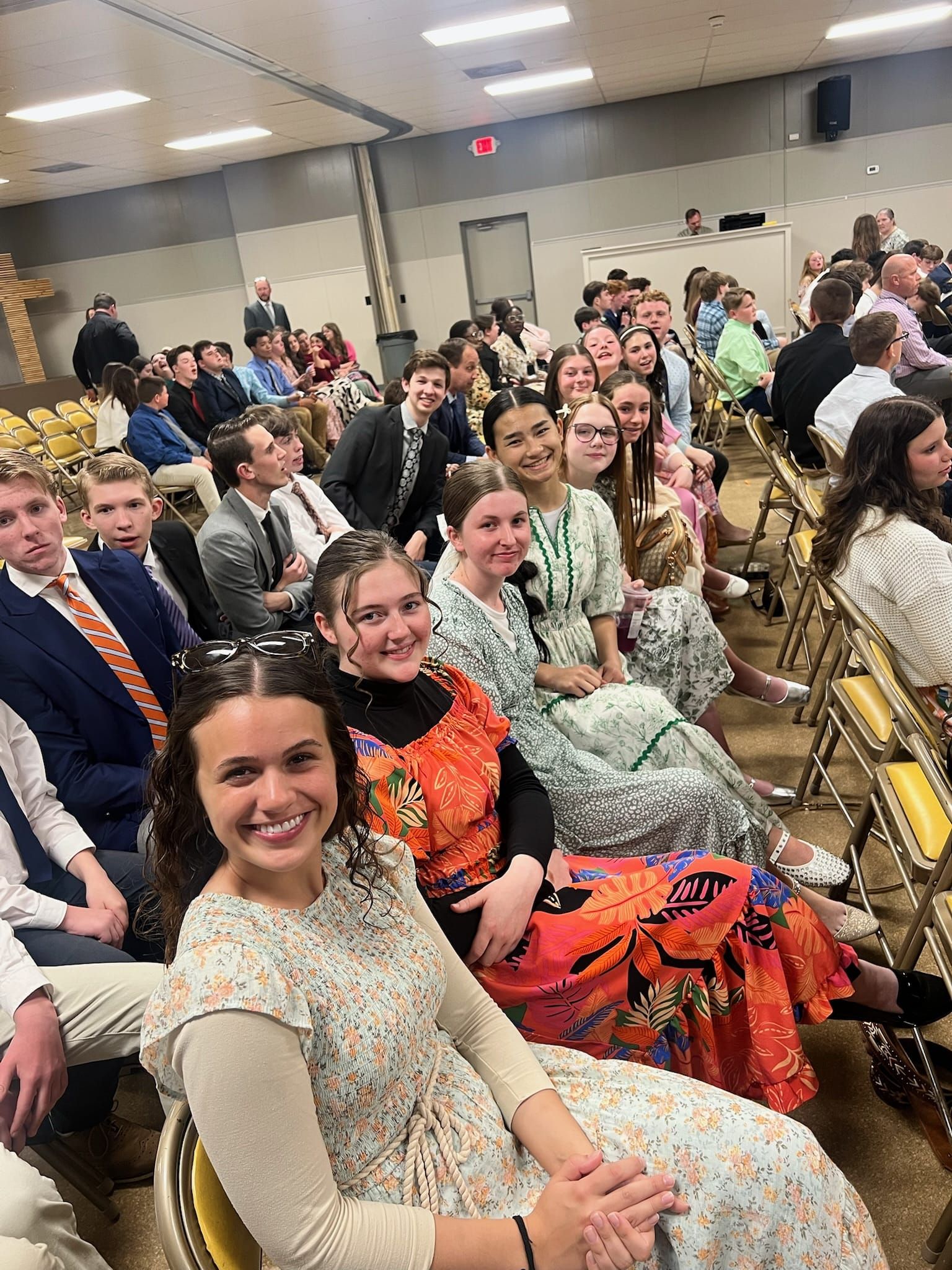 Carthage Christian Academy students gathered together